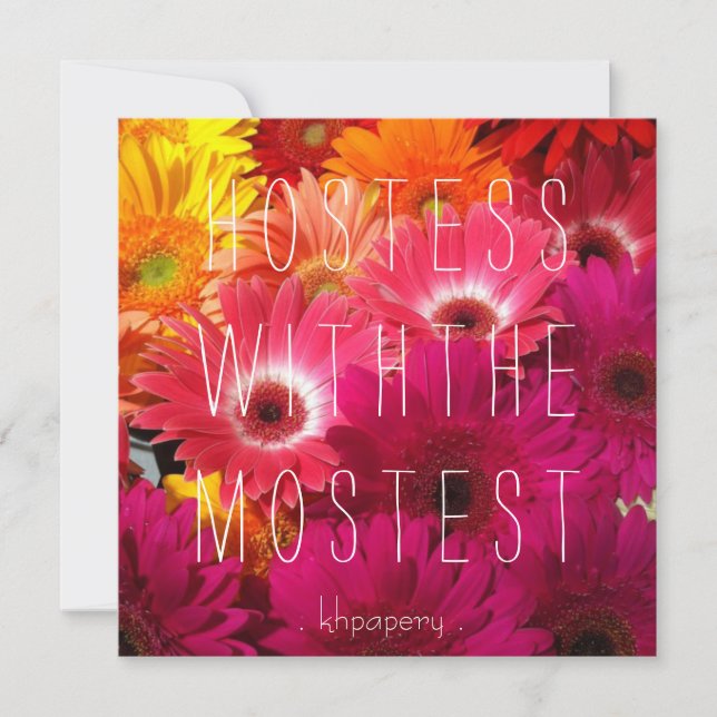 Hostess com a Mostest!Cartão de Agradecimento (Frente)