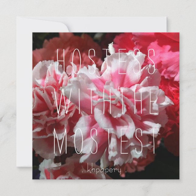 Hostess com a Mostest! Cartões de agradecimentos (Frente)