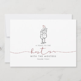 Hostess Mostess Cute Minimalista Obrigado