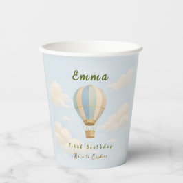 Hot Air Balloon First Birthday Paper Cups