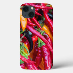 Hot Chili Peppers At Farmers Market In Madison