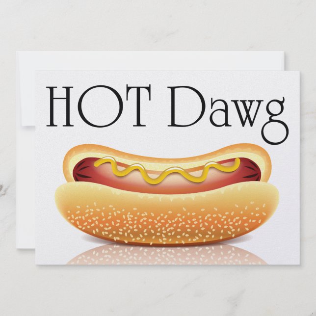 Hot Dawg ou Outro! Convite (Frente)