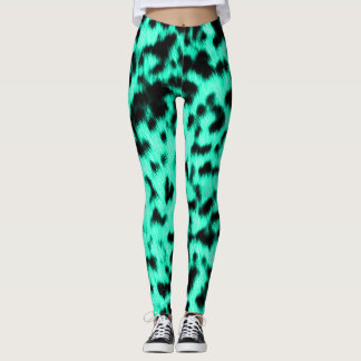 Hot Mint Cheetah Rave Leggings