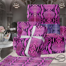 Hot Pink Boa Constritor Snakeskin