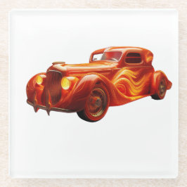 "Hot Rod" de 1930 com trabalho de tinta "chamas"