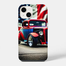 Hot Rod e bandeira americana