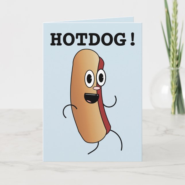 HOTDOG! É O SEU ANIVERSÁRIO CARTÕES DE GANHOS ENGR (Frente)