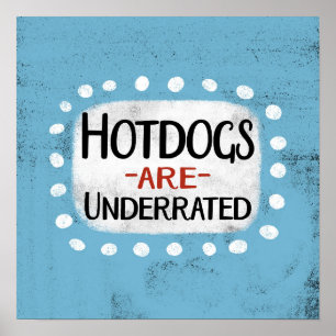 Hotdog é uma arte de Poster
