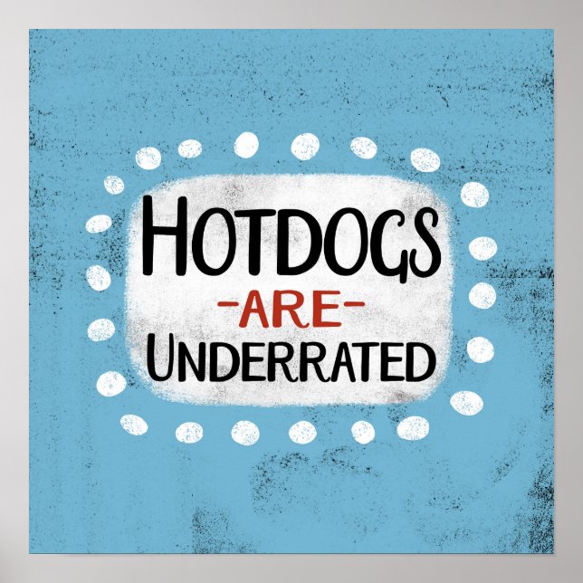Hotdog é uma arte de Poster (Frente)
