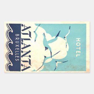 Hotel do vintage & etiqueta do viagem