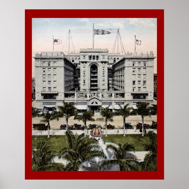 Hotel Grant dos EUA, San Diego, Poster da Califórn (Frente)