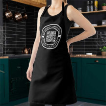 Hotel ou Bar Apron com código QR