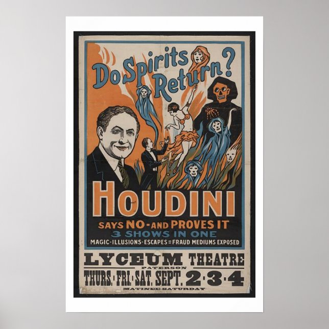 Houdini - Os Espíritos Regressam? Pôster (Frente)
