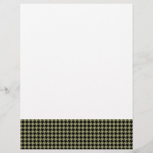 Houndstooth Avocado e Preto (Frente)