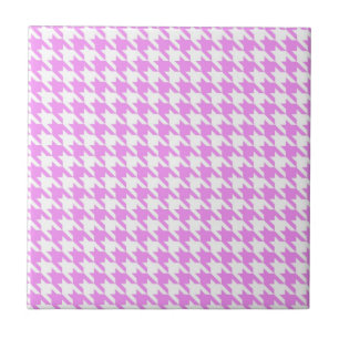 Houndstooth cor-de-rosa