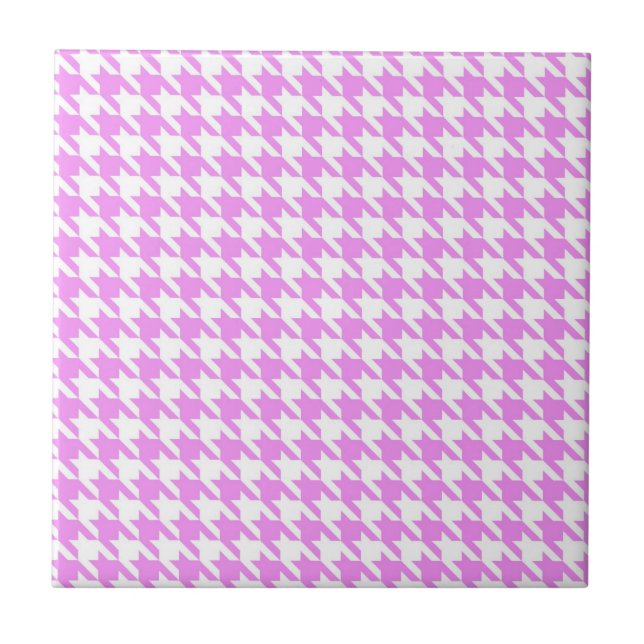 Houndstooth cor-de-rosa (Frente)