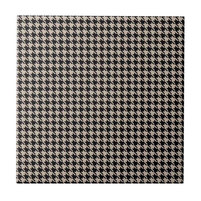 Houndstooth Tan e preto (Frente)