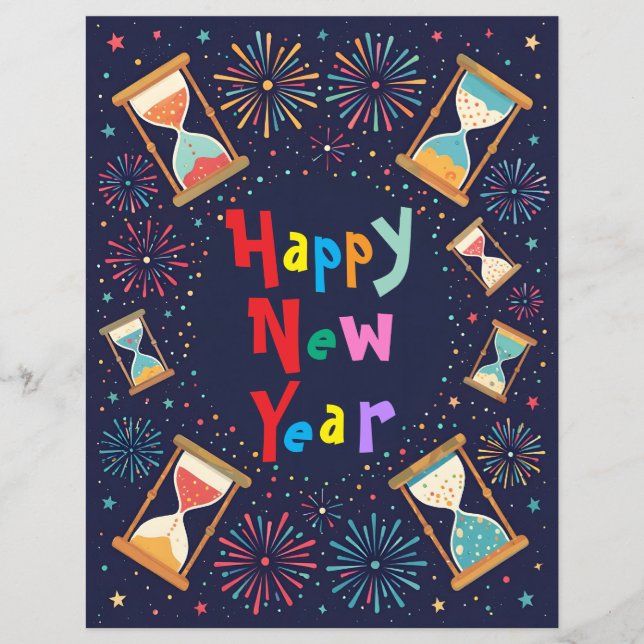 Hourglasses Scrapbook Paper (Frente)