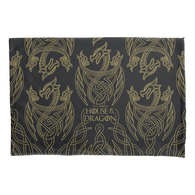 HOUSE OF THE DRAGON | Gold Filigree Dragon Pattern (Frente)