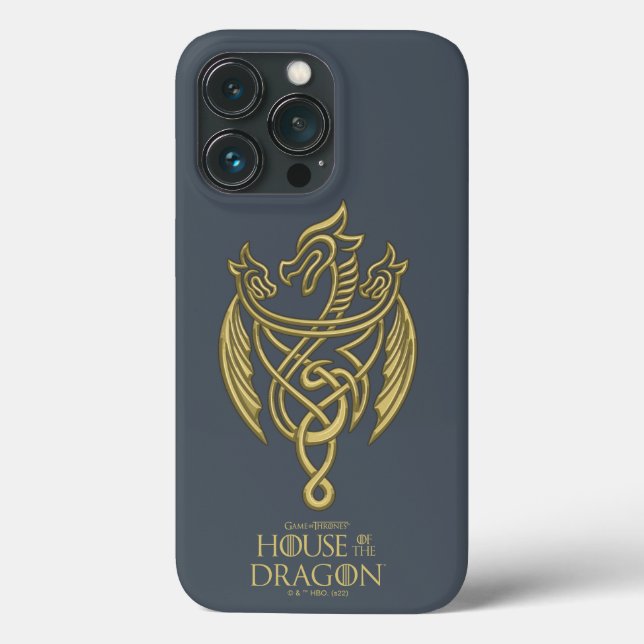 HOUSE OF THE DRAGON | Golden Filigree Dragon Crest (Verso)