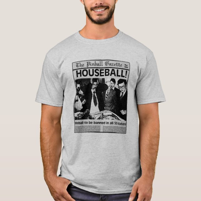Houseball! Camisa do Pinball (Frente)