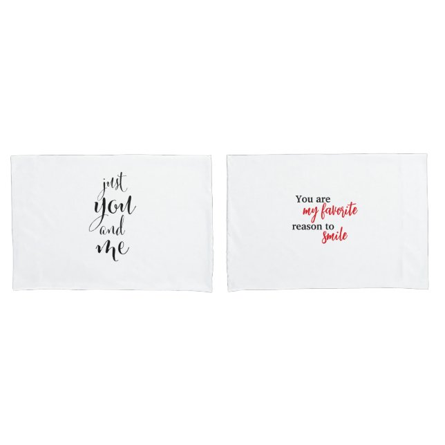 Housse Saint-Valentin Élégante "Just You and Me"  (Frente - conjunto)