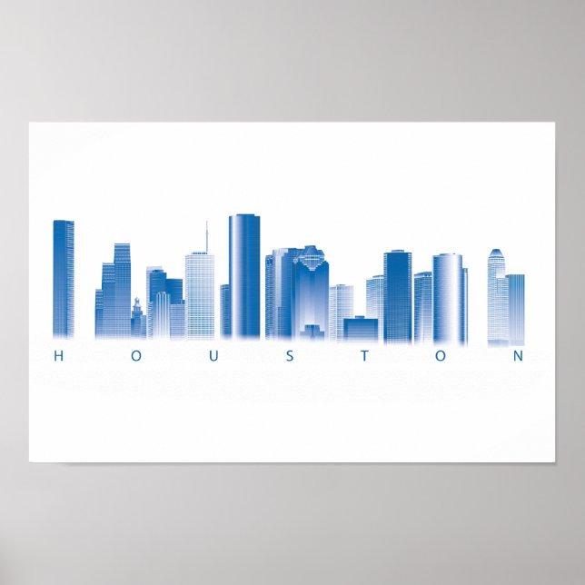 Houston Skyline Poster (Frente)