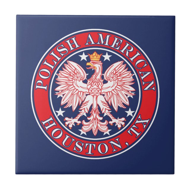 Houston Texas Polska Eagle Polonês (Frente)