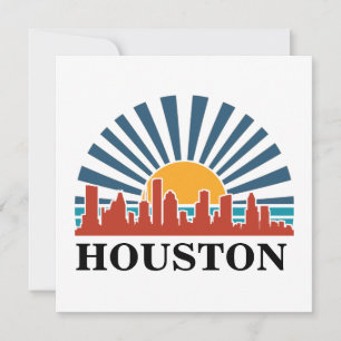 Houston Texas Vintage Sunset Viagem