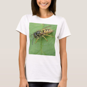 Hoverfly em uma Folha Menina T Camisa