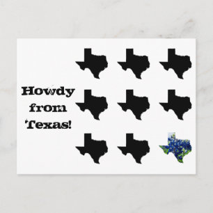 Howdy do cartão postal do Texas
