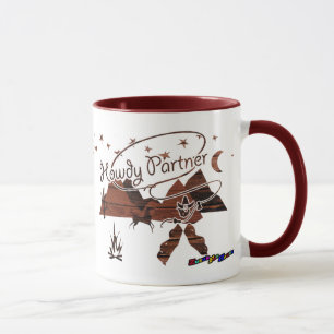 Howdy Partner - caneca russa de madeira