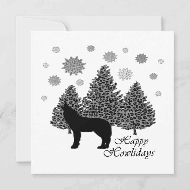 Howf Happy Howlidays Leopard Pattern Snow (Frente)