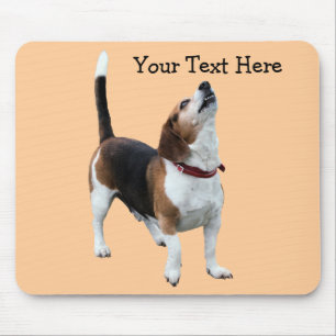 Howling Beagle Cute Dog Mousepad