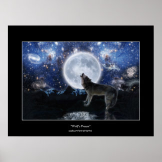 Howling Wolf, Lua e Poster de Arte Selvagem