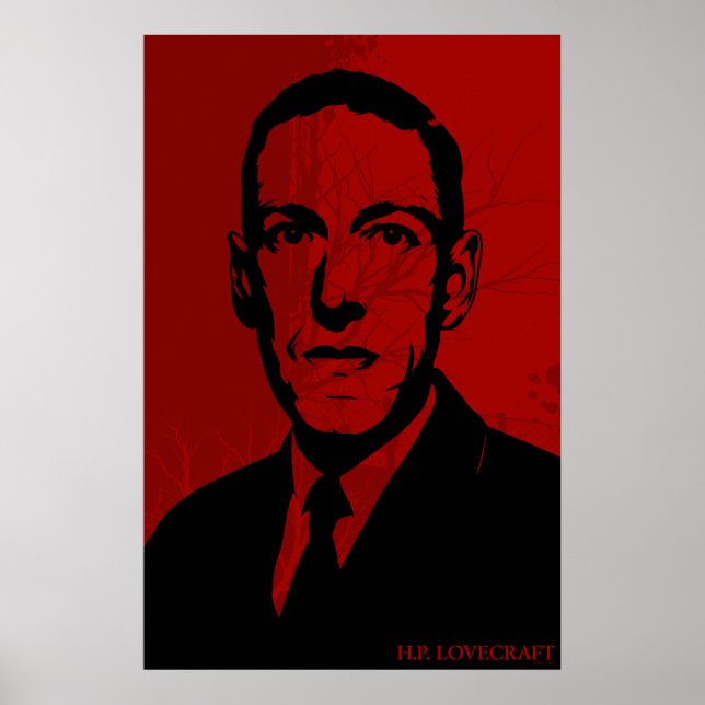 HP Lovecraft Portrait Poster (Frente)