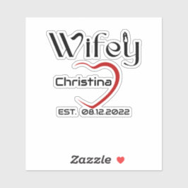 Hubby Wifey combinando os adesivos de Aniversário 