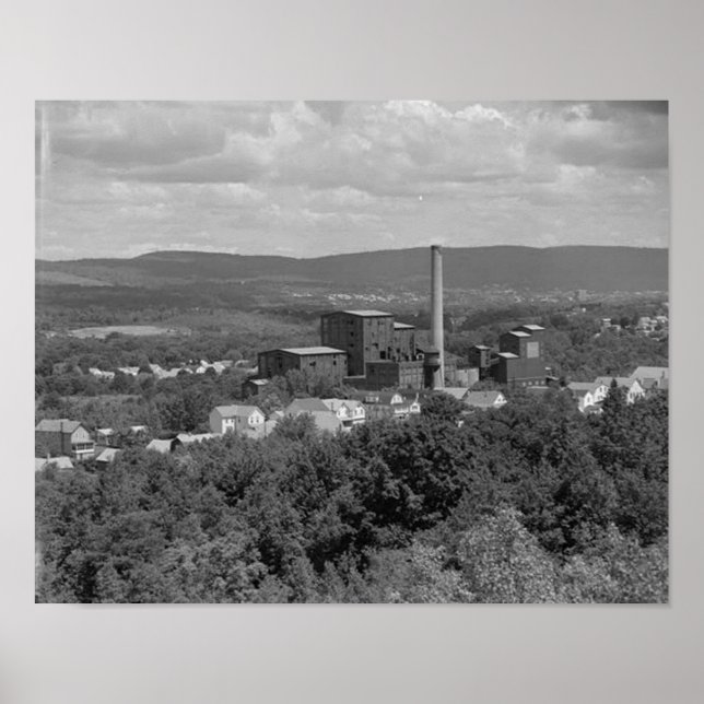 Huber Breaker Ashley Pa. Pôster (Frente)