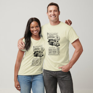 Hudson 1935 & camisa da propaganda dos automóveis