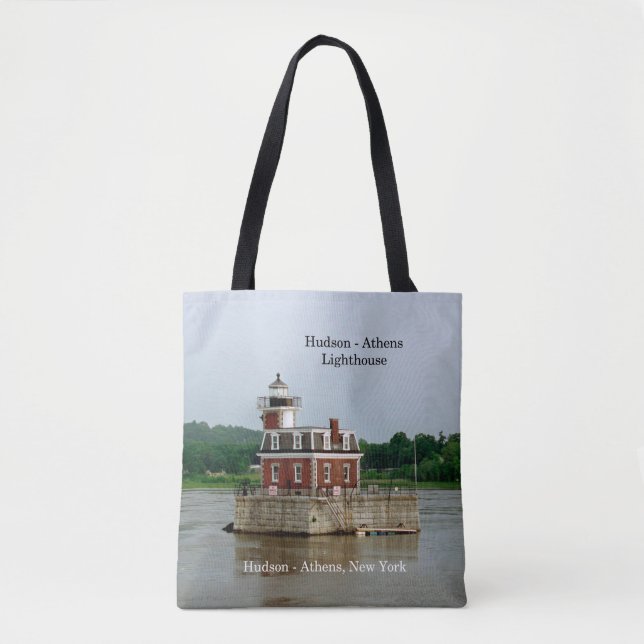 Hudson Athens Lighthouse all over tote bag (Frente)