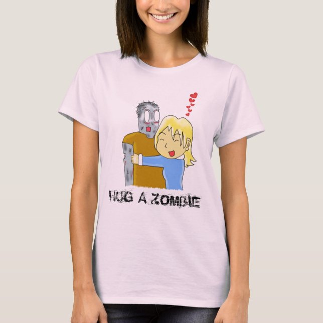 Hug A camiseta Zombie (Frente)