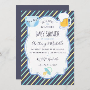 Huggies para Chuggies Fralda Convite de festas