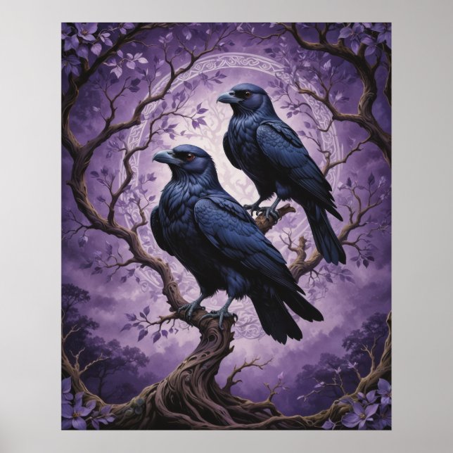 Huginn e Muninn Poster (Frente)