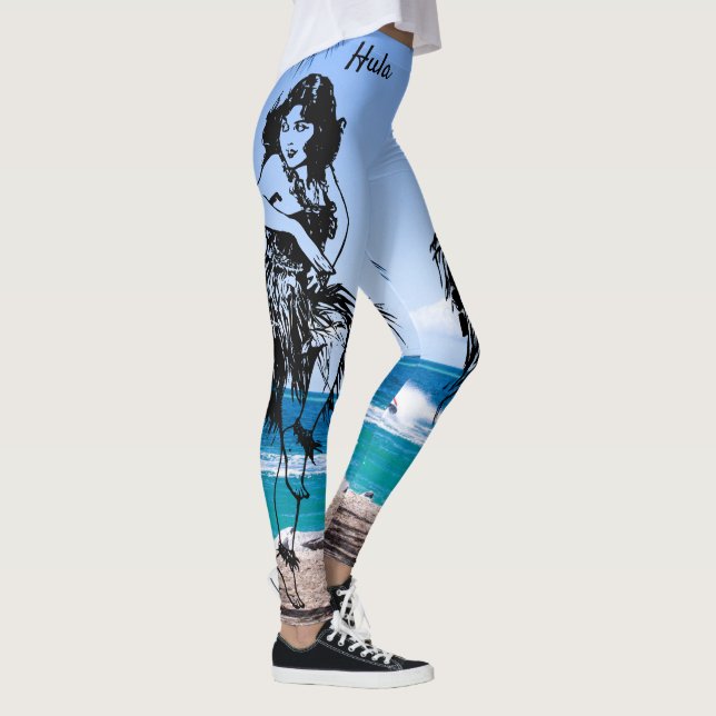 Hula Dancer - Leggings originais de arte (Direita)