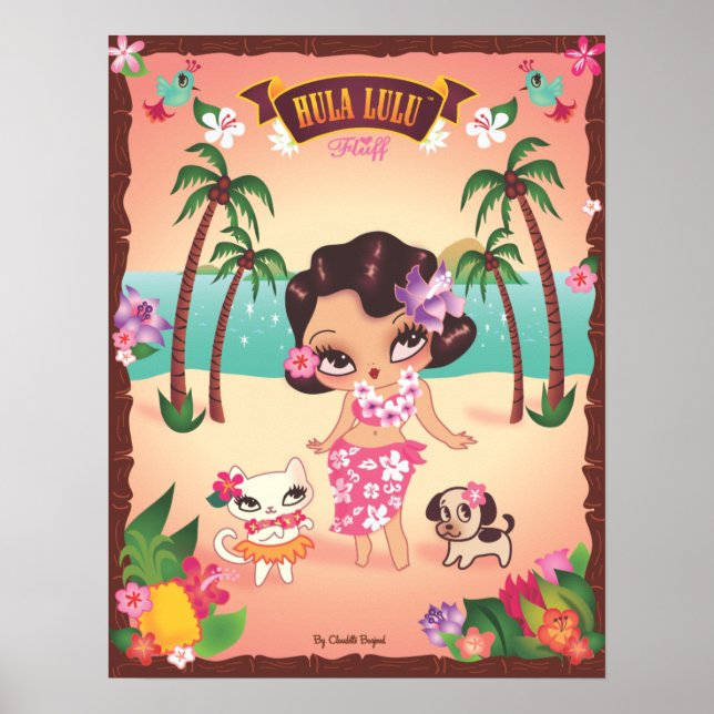 Hula Lulu Poster (Frente)