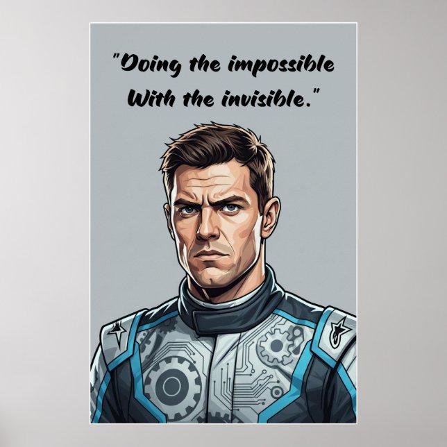 Hülkenberg Quote Poster – Doing the Impossible (Frente)
