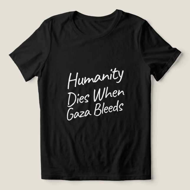 Humanidade morre quando Gaza leva o genocídio de G (Design frontal)