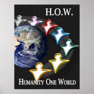 Humanidade um poster do mundo