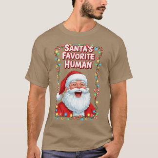 Humano Favorito do Papai Noel – Camiseta Divertida