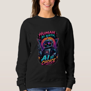Humano por Nascimento, IA por Escolha Camiseta Neo